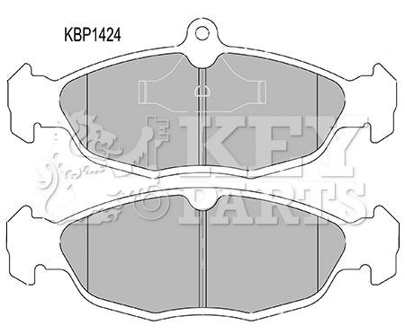 KEY PARTS Комплект тормозных колодок, дисковый тормоз KBP1424